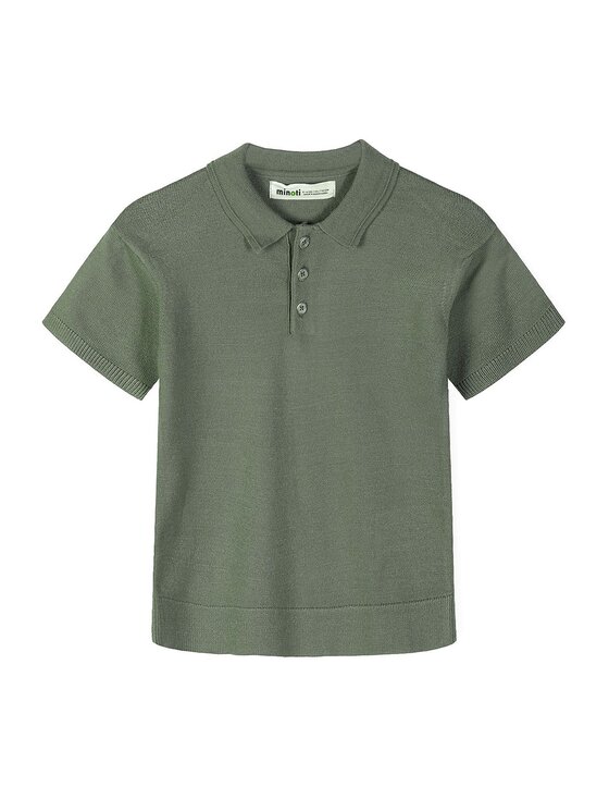 minoti minoti Polo 29KNIT250 Zielony Regular Fit