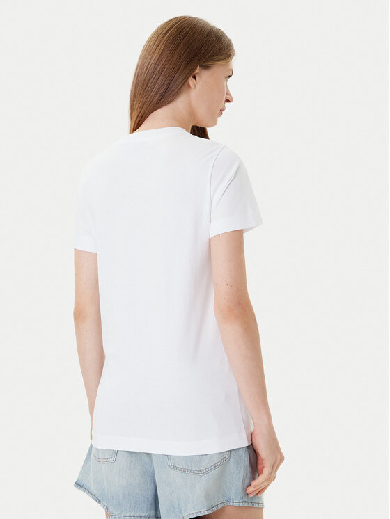 PINKO PINKO T-Shirt Start 101752 A2RD Biały Regular Fit