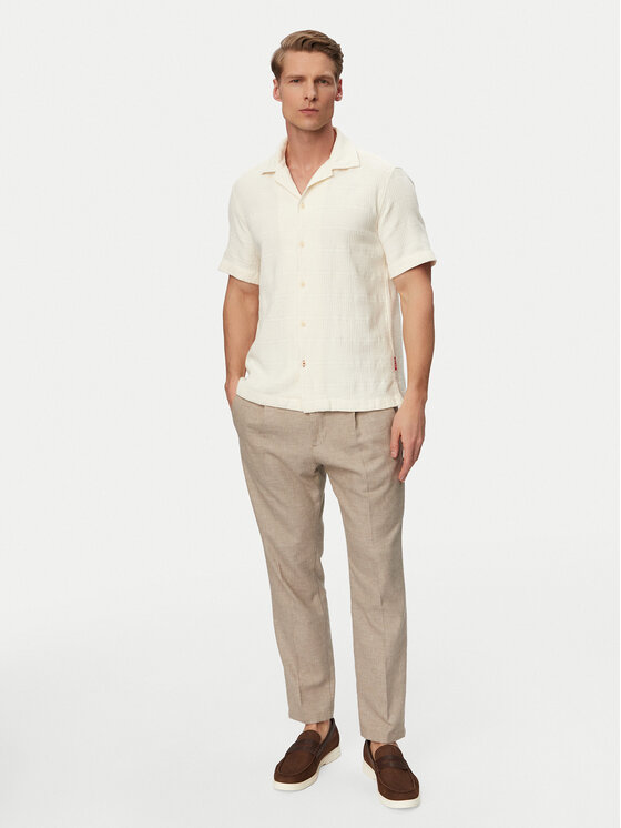 JOOP! Jeans JOOP! Jeans Camicia Hanau 30102527 Crema Regular Fit