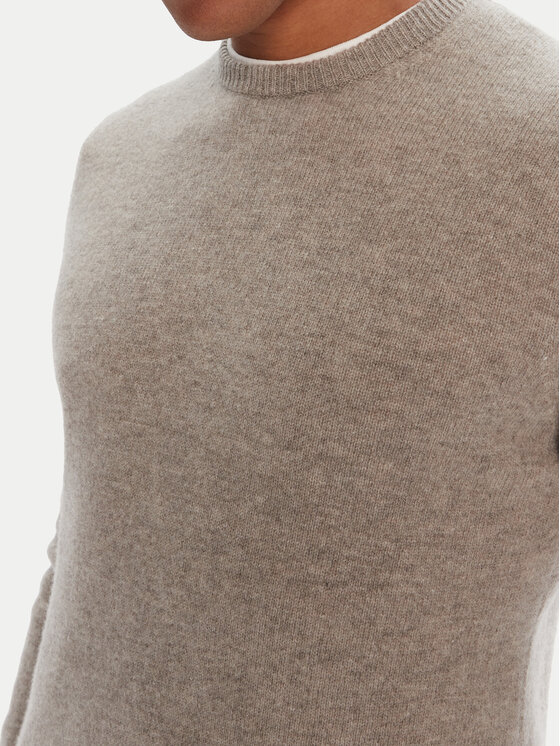 Barbour Barbour Пуловер Patch Crew MKN0584ST51 Бежов Regular Fit