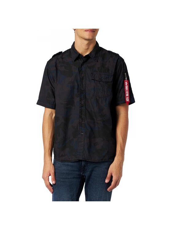 Alpha Industries Alpha Industries Koszula AI.136423-125-L Szary Regular Fit