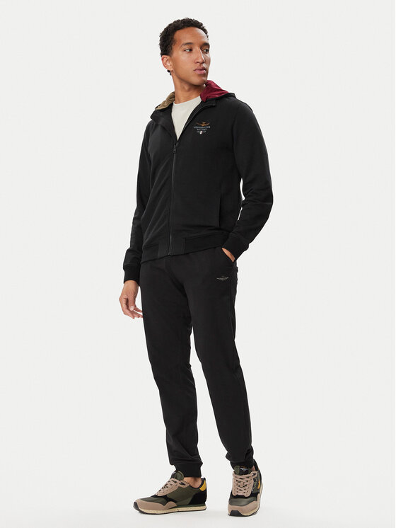 Aeronautica Militare Aeronautica Militare Долнище анцуг 262PF0872UF00459 Черен Regular Fit