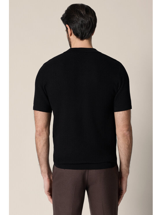 Lancerto Lancerto Polo Teodoro PO073126000033 Czarny Regular Fit