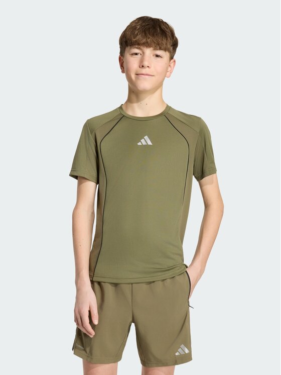 adidas adidas Koszulka techniczna 168922 Khaki Regular Fit