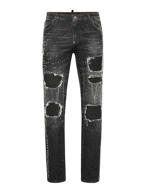 PHILIPP PLEIN PHILIPP PLEIN Jeansy 22237 Szary Skinny Fit