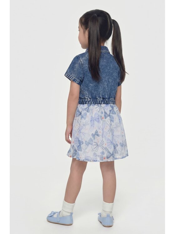 Guess Kids Guess Kids Sukienka codzienna 180110 Kolorowy Classic Fit