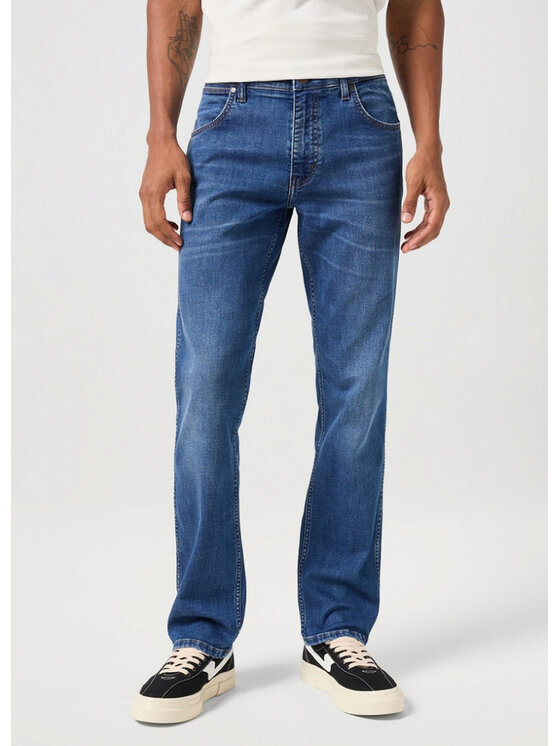 Wrangler Wrangler Jeansy GREENSBORO Niebieski Regular Fit