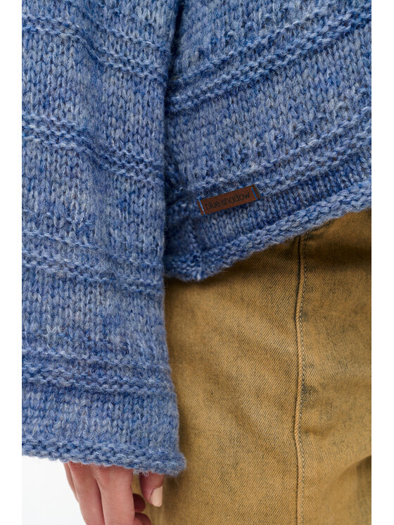 blue shadow blue shadow Sweter Hiro Niebieski Regular Fit