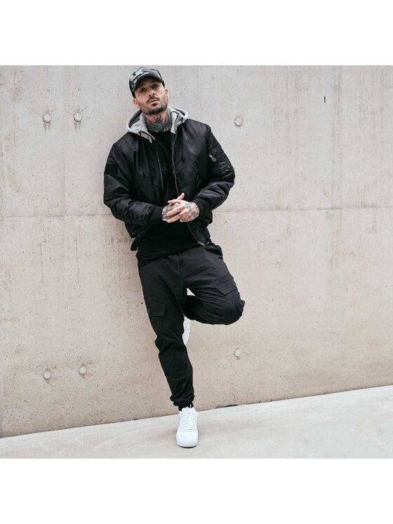 Brandit Brandit Kurtka bomber 3150.78.M Czarny Regular Fit