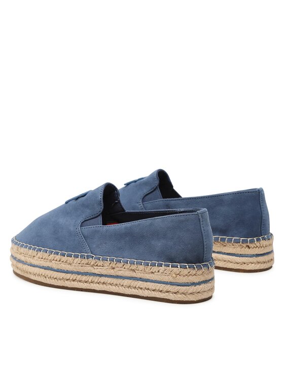 Tommy Hilfiger Tommy Hilfiger Espadryle Th Suede Flatform FW0FW07069 Granatowy