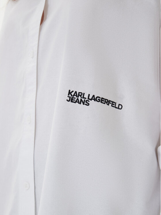 Karl Lagerfeld Jeans Karl Lagerfeld Jeans Πουκάμισο A3W11010 Λευκό Regular Fit
