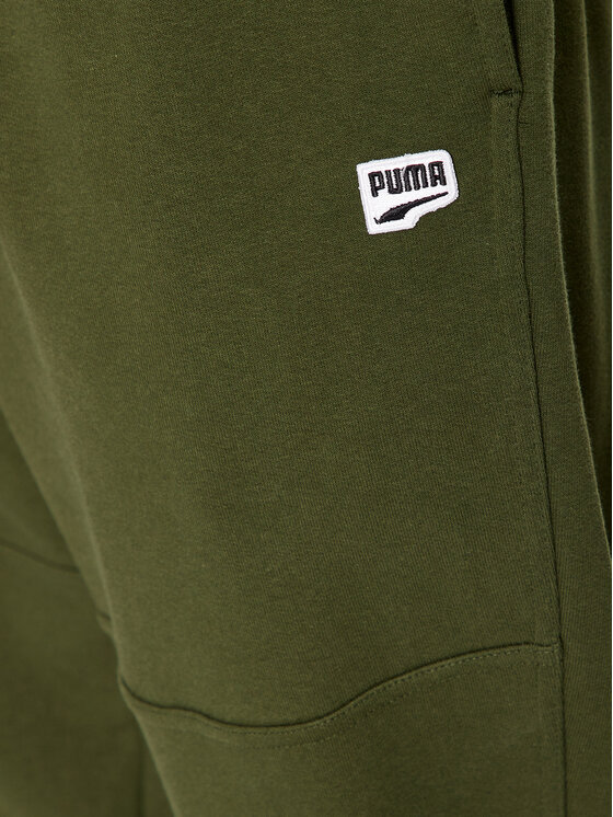 Puma Puma Sporta bikses Downtown 621287 Zaļš Regular Fit
