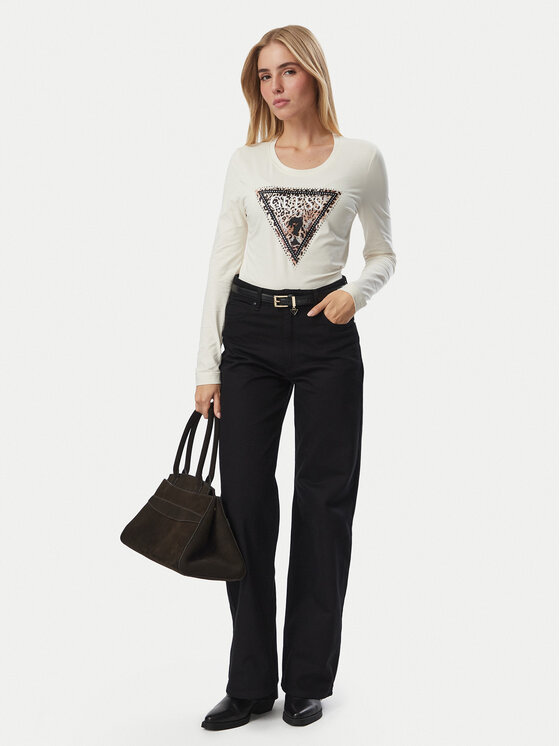 Guess Guess Дънки W6BA1A D2578 Черен Wide Leg