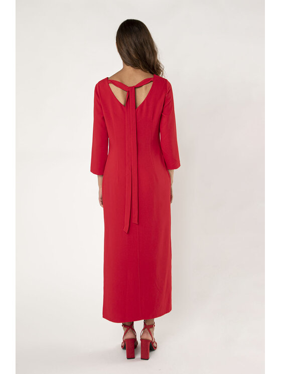 QUIOSQUE QUIOSQUE Sukienka codzienna OTHER DRESS WOVEN Czerwony Regular Fit