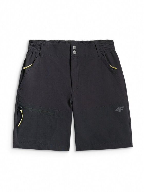4F 4F Szorty sportowe TREKKING Czarny Regular Fit