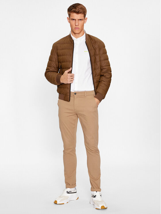 BOSS Boss Košile Biado_R 50497486 Bílá Slim Fit