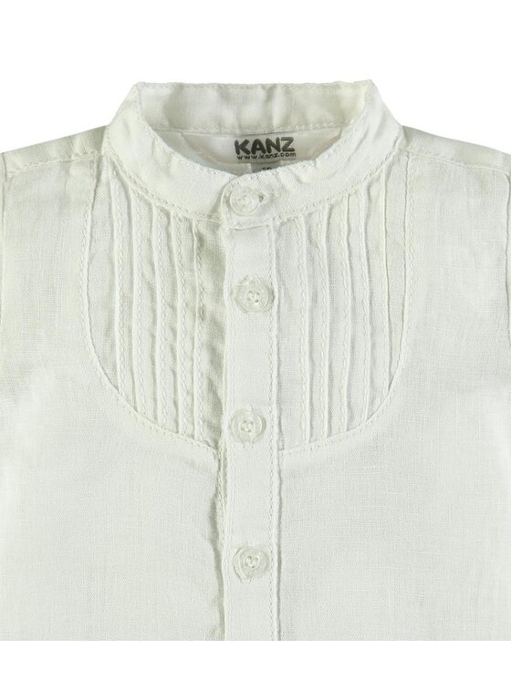 Kanz Kanz Koszula 1712923-1000 Biały Basic Fit