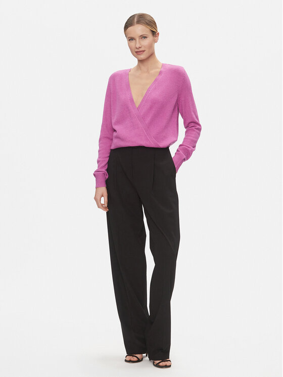 Vila Vila Pulover Ril 14092042 Vijolična Regular Fit