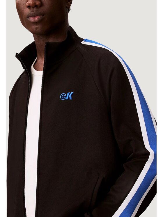 Calvin Klein Jeans Calvin Klein Jeans Μπλούζα STRETCH TWILL TRACK Μαύρο Stretch Fit