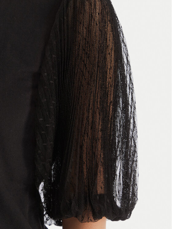 TWINSET TWINSET Μπλουζάκι 252TT2310 Μαύρο Regular Fit