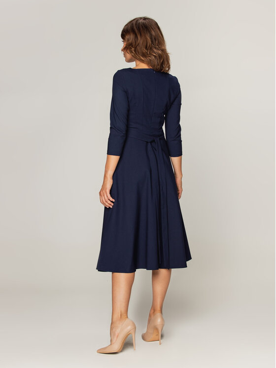 Willsoor Willsoor Sukienka koktajlowa 67340 Granatowy A-Line Fit