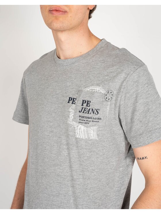 Pepe Jeans Pepe Jeans T-Shirt PM508023 | Sergio Γκρι Regular Fit