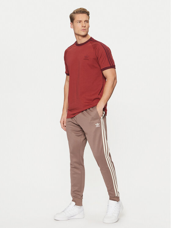 adidas adidas Tricou adicolor Classics 3-Stripes JN7019 Roșu Slim Fit