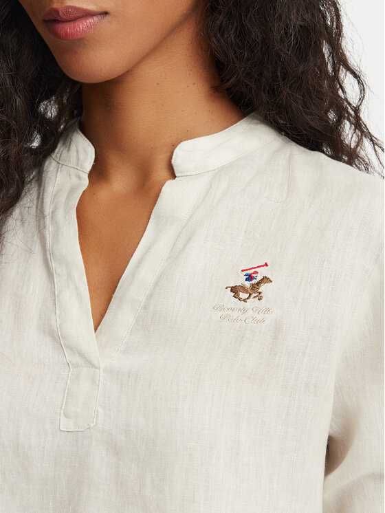 Beverly Hills Polo Club Beverly Hills Polo Club Blúz P-SS26W-OLYMPIA Bézs Regular Fit
