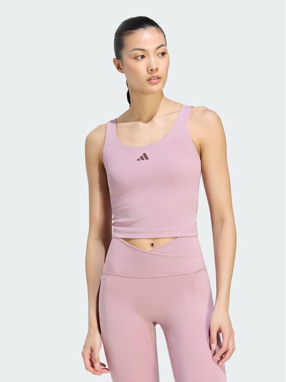 adidas adidas Koszulka techniczna 158405 Fioletowy Fitted Fit