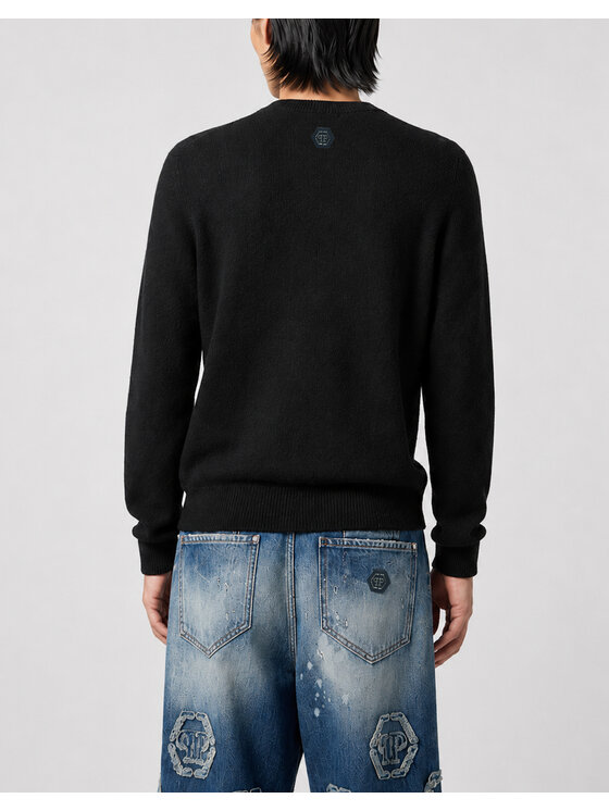 PHILIPP PLEIN PHILIPP PLEIN Maglione 31401 Nero Regular Fit