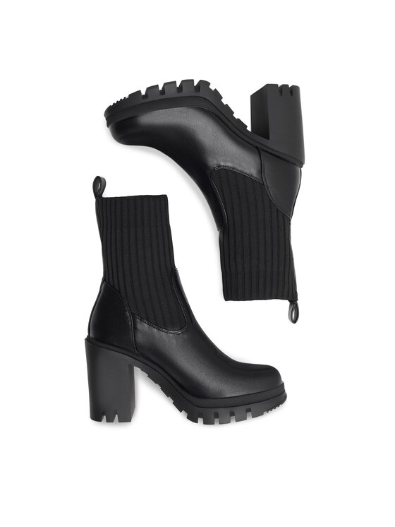 DeeZee DeeZee Īsie zābaki EMADE WS5955-07 Melns