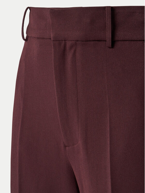 STAUD STAUD Spodnie palazzo Prince R24F4138ST Bordowy Regular Fit