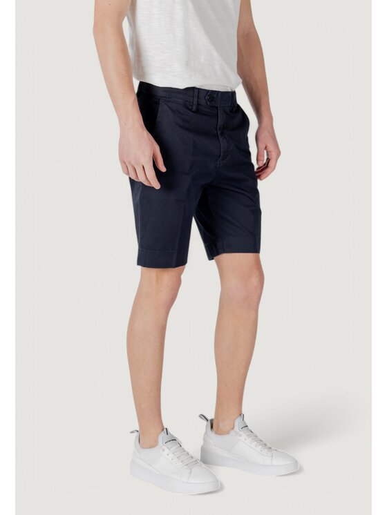 Antony Morato Antony Morato Bermuda MARK SLIM FIT WITH LOGOED RUBBER FLAG Blu Slim Fit