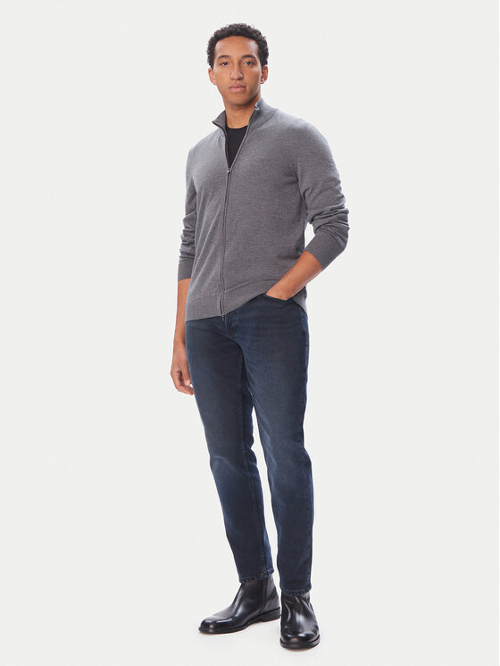 BOSS BOSS Strickjacke H-Balonso-L 50571915 Grau Regular Fit