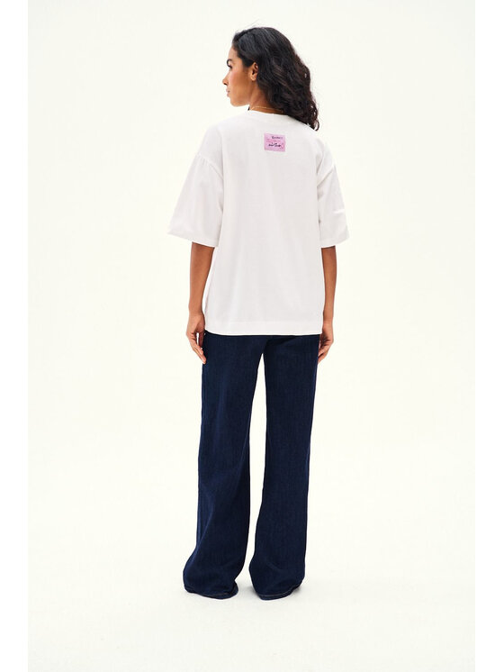 NAOKO NAOKO T-Shirt Love Story Biały Regular Fit