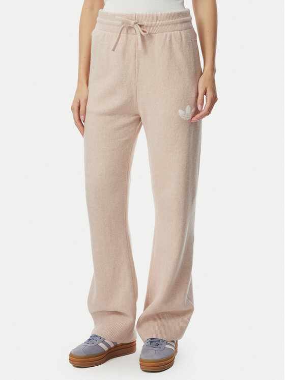 adidas adidas Donji dio trenerke Essentials KR9180 Bež Loose Fit
