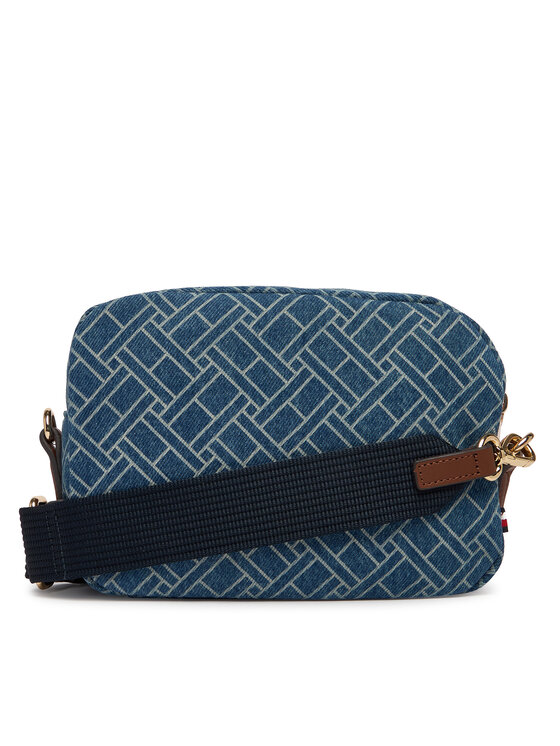 Tommy Hilfiger Tommy Hilfiger Handtasche Popette Camera Bag Denim Flag AW0AW18610 Blau