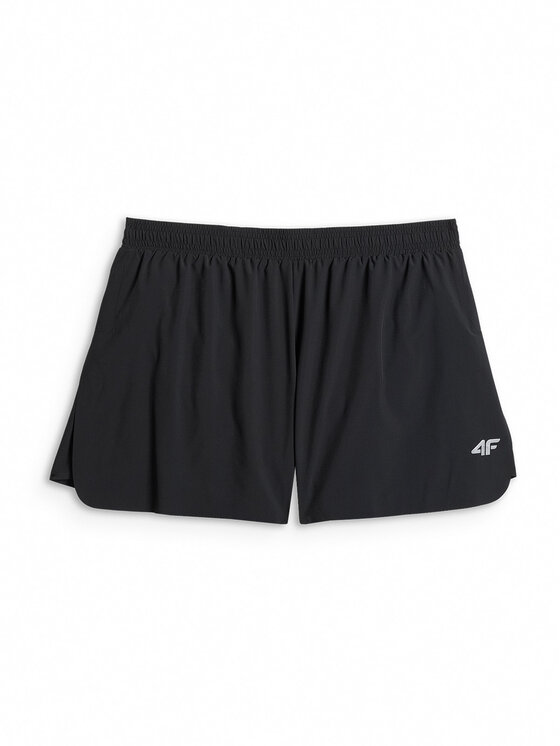 4F 4F Szorty sportowe RUNNING Czarny Regular Fit