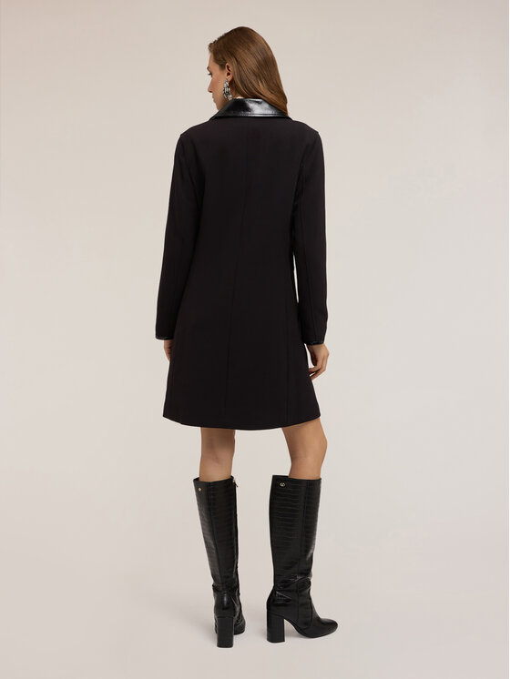 Motivi Motivi Cappotto 0095Q000616N033 Nero Regular Fit