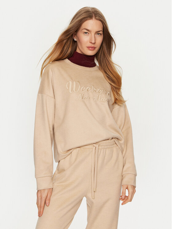 Weekend Max Mara Weekend Max Mara Felpa Laghi 2425926032 Beige Relaxed Fit