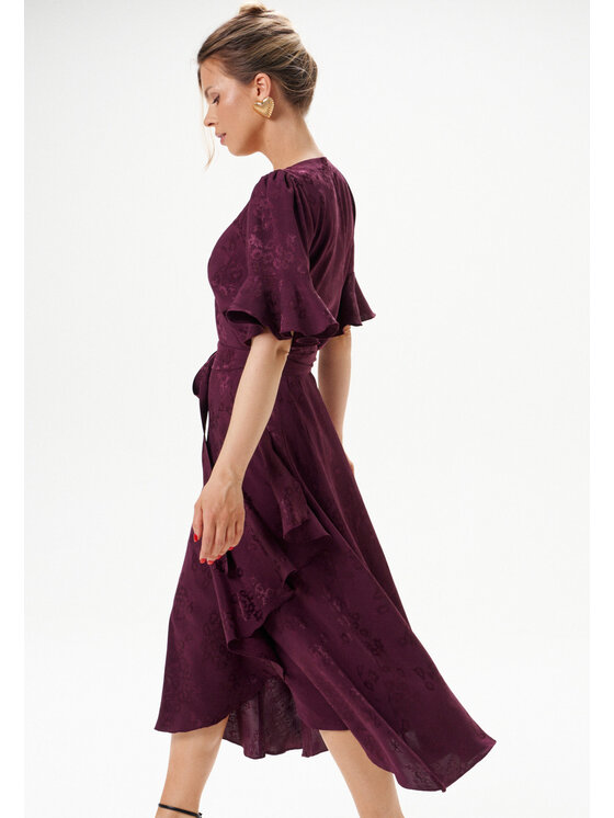 Mirons Mirons Sukienka wieczorowa soft Bordowy Feminine Fit