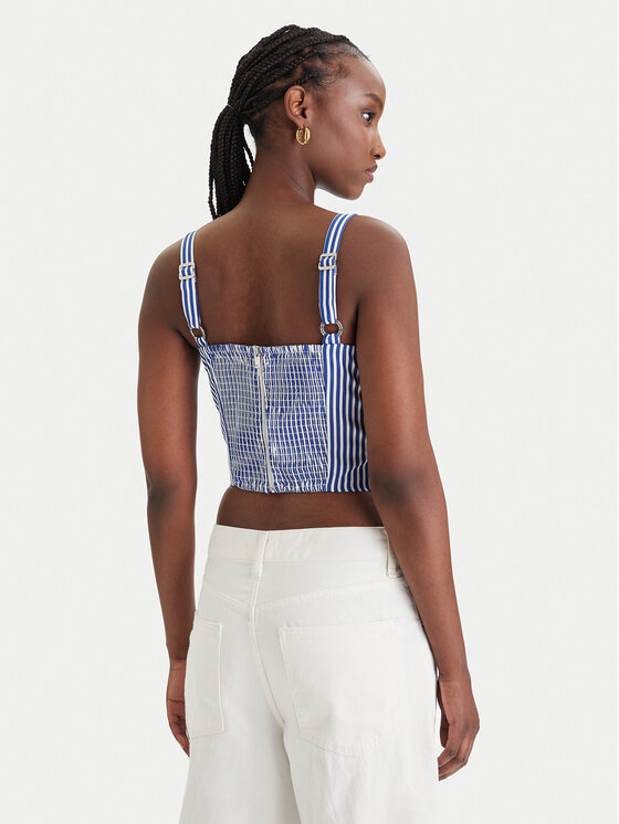 Guess Guess Top W6GH38 W1848 Albastru Regular Fit