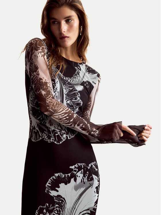 Desigual Desigual Vestito da giorno Reims Lacroix 26SWVK53 Nero Regular Fit