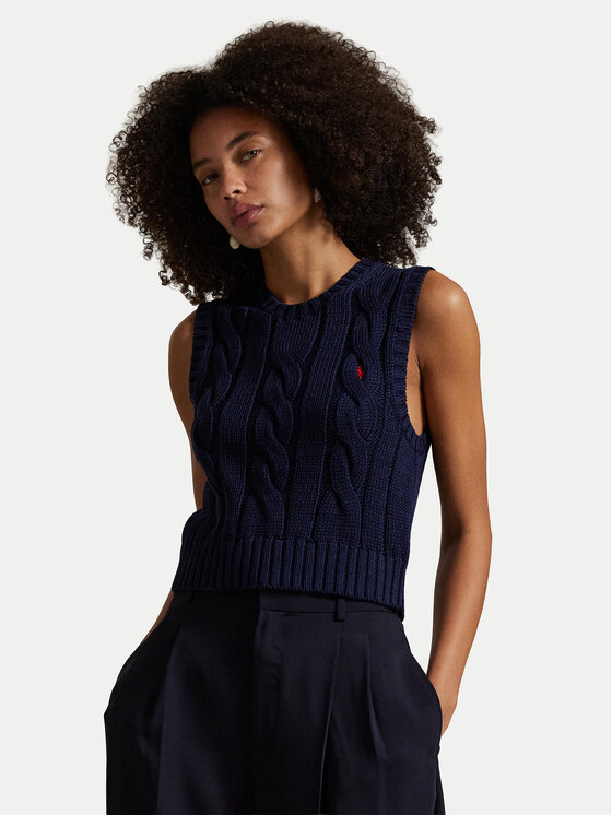 Polo Ralph Lauren Polo Ralph Lauren Džemper 211959295002 Tamnoplava Slim Fit