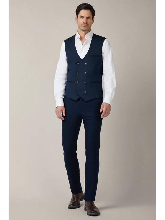 Lancerto Lancerto Kamizelka Dozza KA131225000003 Granatowy Slim Fit