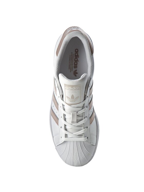 adidas Sneakersy Superstar W BA8169 Bia y
