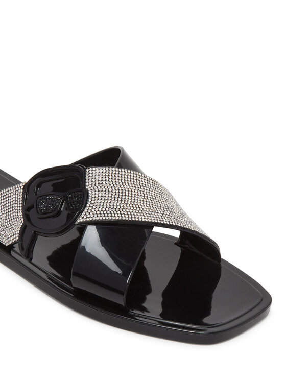 KARL LAGERFELD KARL LAGERFELD Natikače Jelly KL80004S Crna