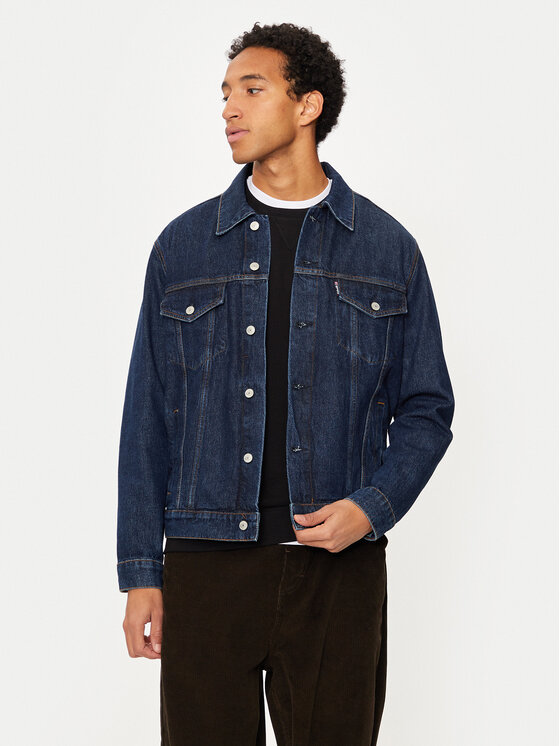 SCHOTT N.Y.C. SCHOTT N.Y.C. Jeans jakna TRUCKS Mornarsko modra Regular Fit