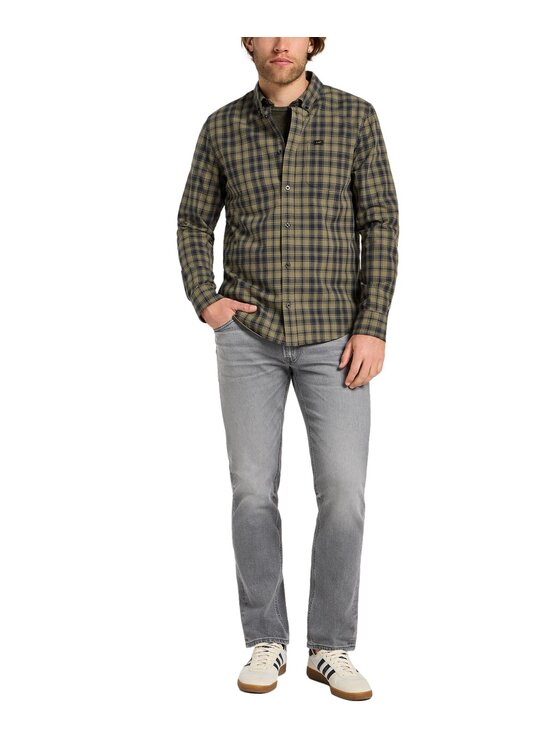 Lee Lee Camicia 112355644 Verde Regular Fit