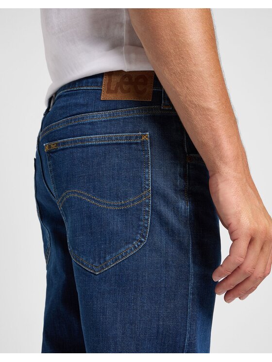 Lee Lee Jeansy DAREN ZIP FLY Niebieski Straight Leg
